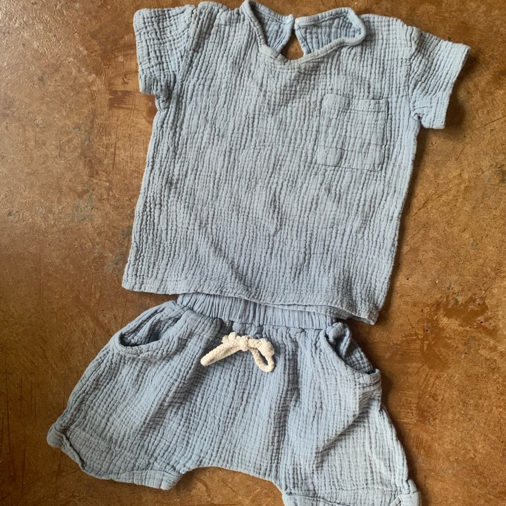 2 piece top and shorts